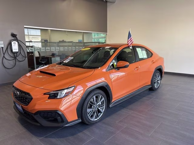 2022 Solar Orange Pearl Subaru WRX Base AWD Sedan