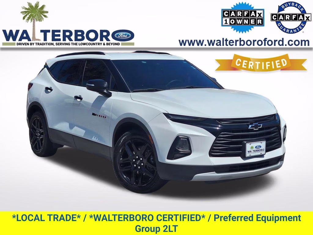 2022 Summit White Chevrolet Blazer LT FWD SUV