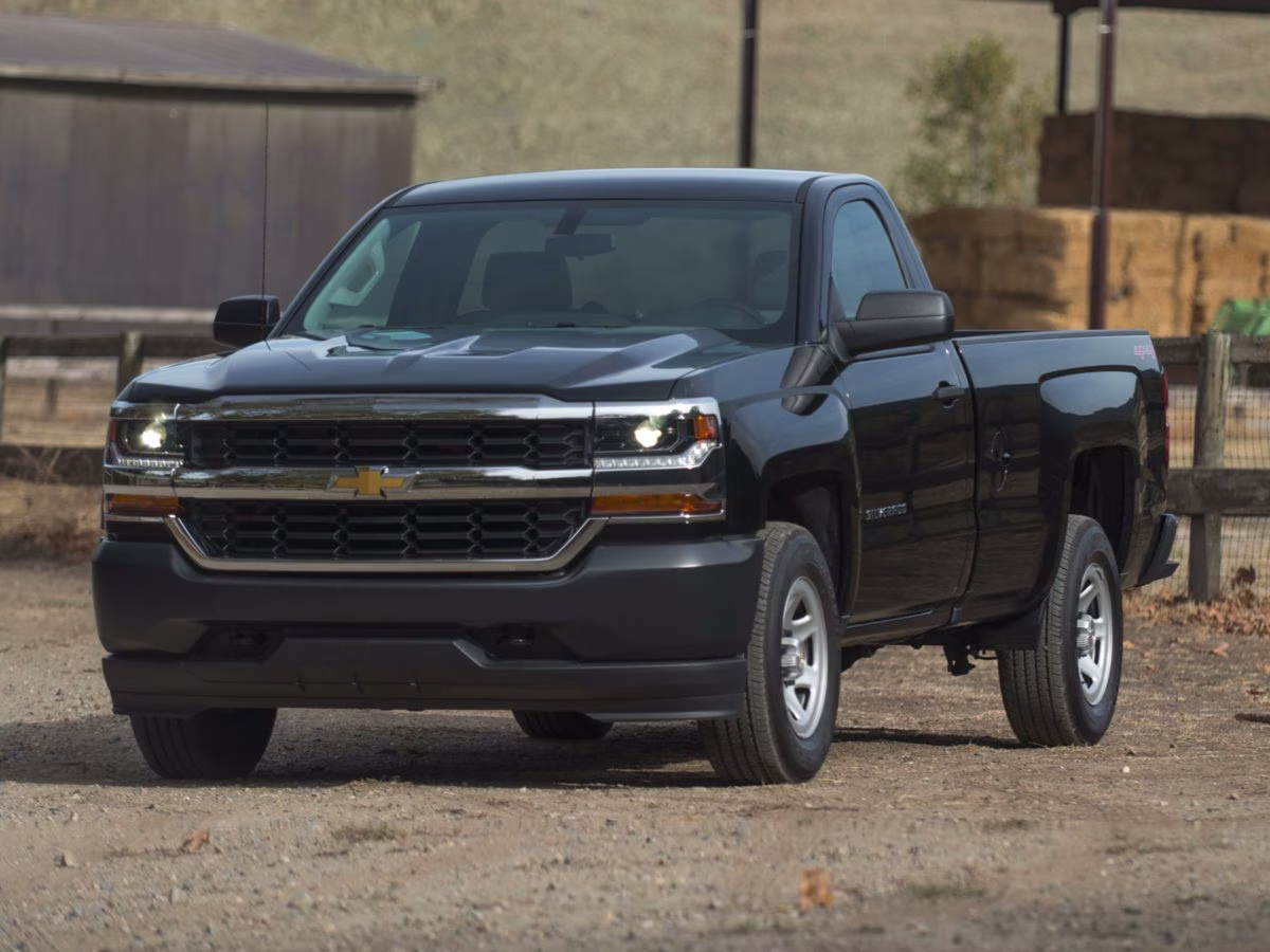 2016 Black Chevrolet Silverado 1500 WT 4X4 Truck