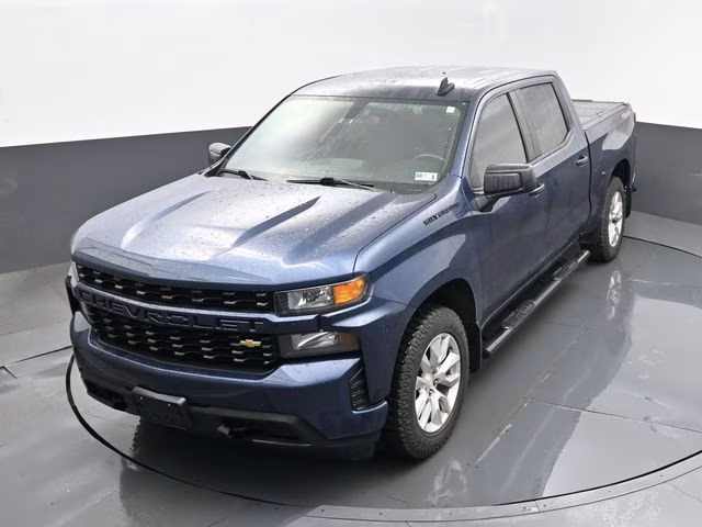 2019 Northsky Blue Metallic Chevrolet Silverado 1500 Custom 4X4 Truck