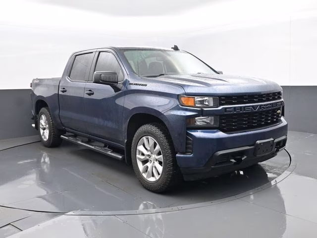 2019 Northsky Blue Metallic Chevrolet Silverado 1500 Custom 4X4 Truck