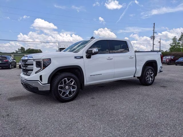 2025 Summit White GMC Sierra 1500 SLE 4X4 Truck