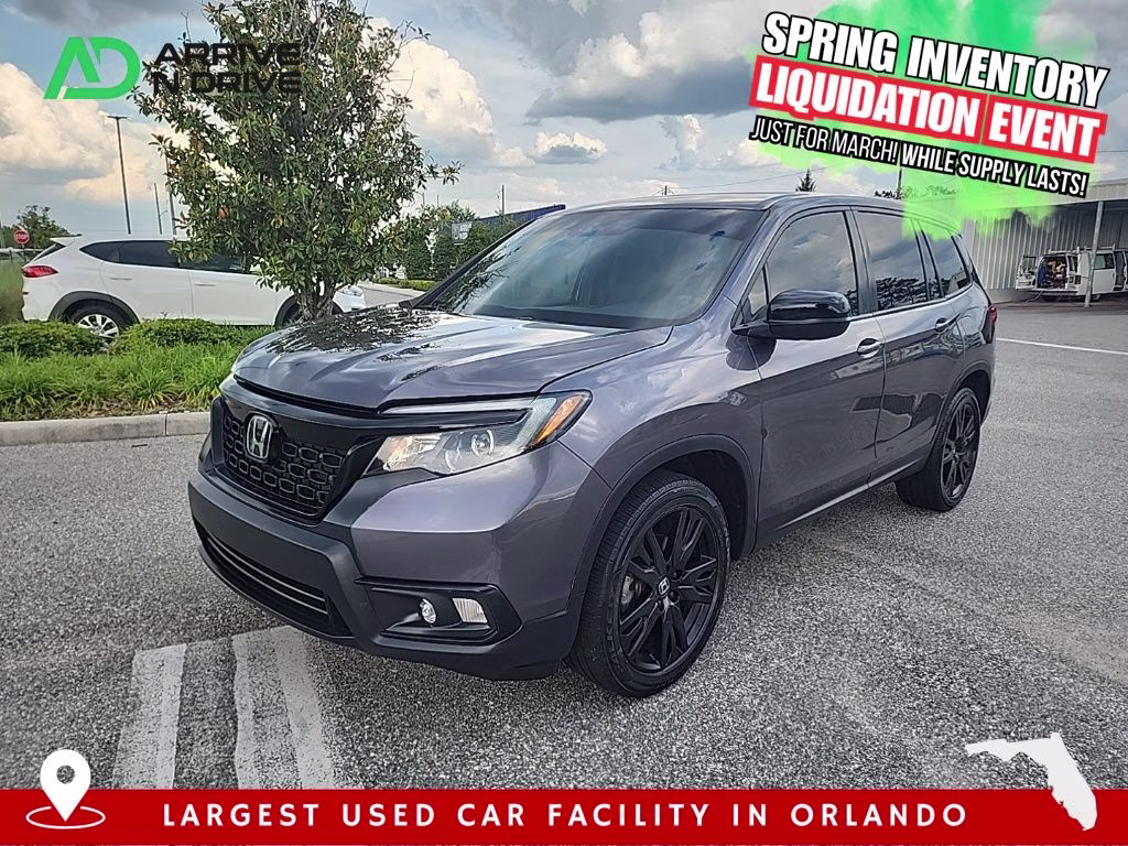 2021 Gray Honda Passport Sport FWD SUV