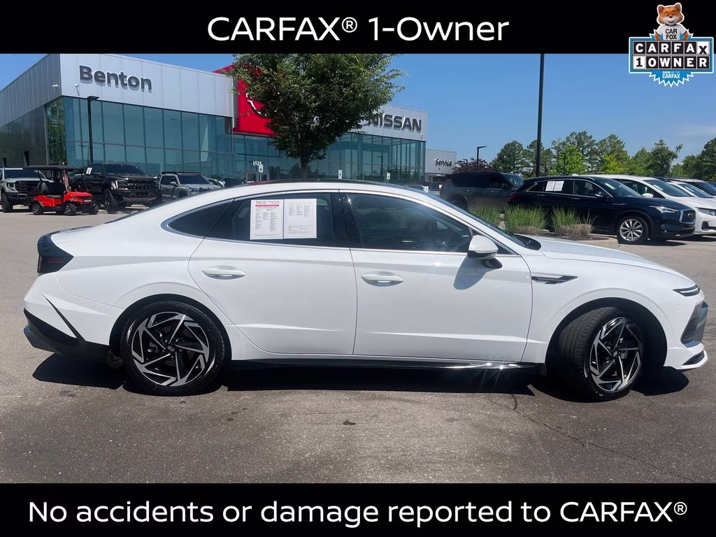 2024 Serenity White Hyundai Sonata SEL FWD Sedan