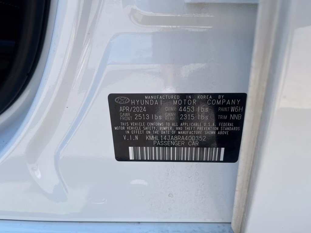 2024 Serenity White Hyundai Sonata SEL FWD Sedan