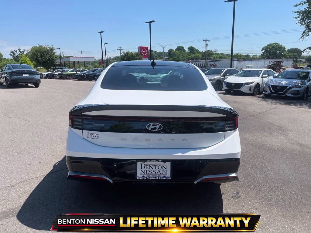 2024 Serenity White Hyundai Sonata SEL FWD Sedan