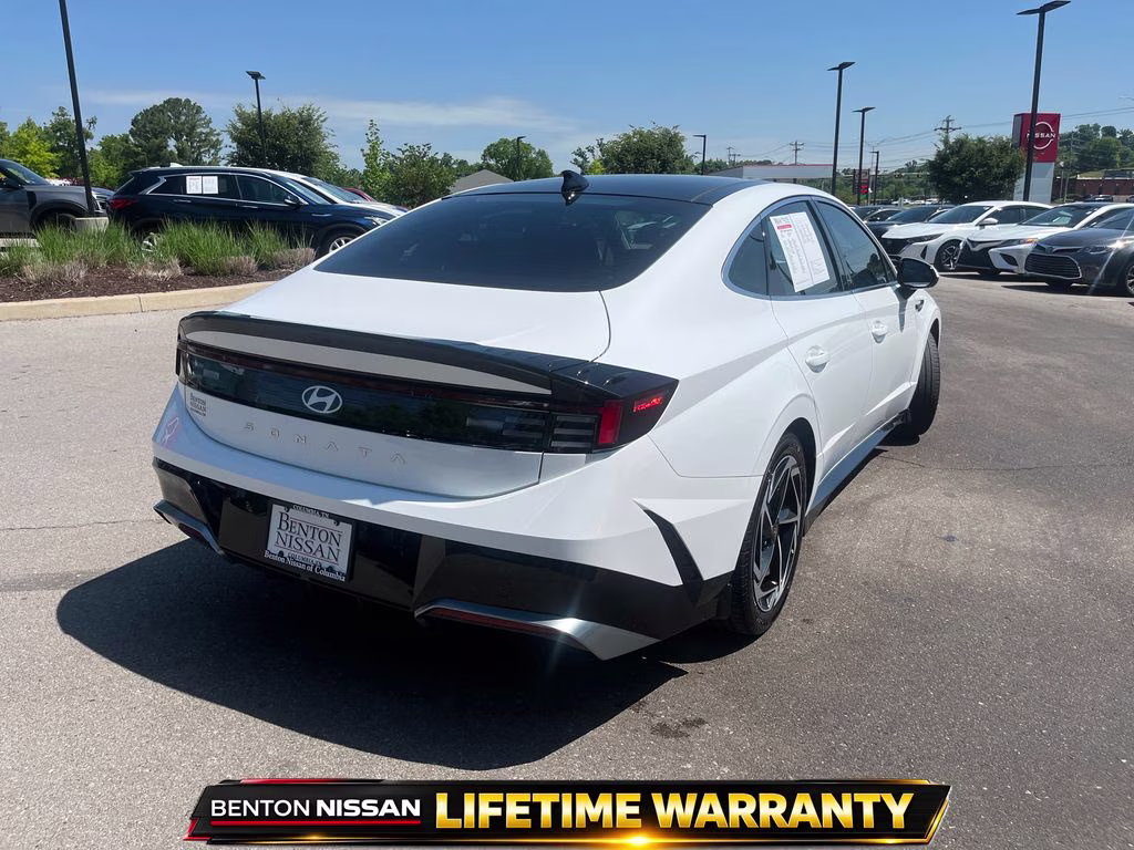 2024 Serenity White Hyundai Sonata SEL FWD Sedan