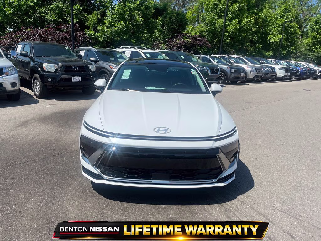 2024 Serenity White Hyundai Sonata SEL FWD Sedan