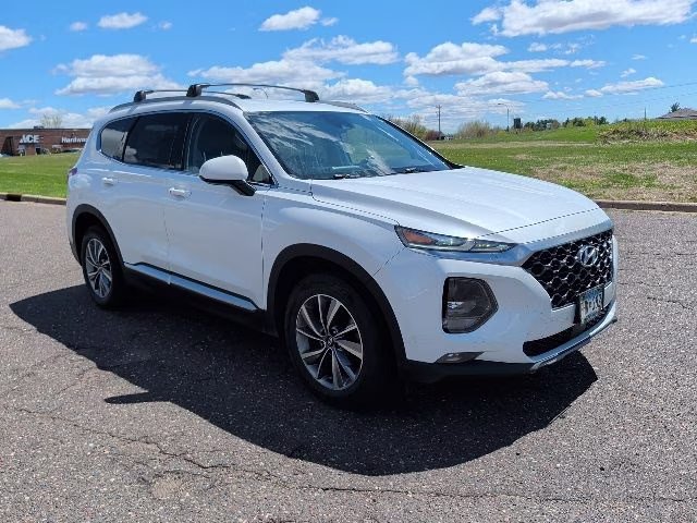 2020 Quartz White Hyundai Santa Fe SEL AWD SUV