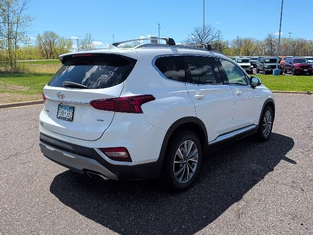 2020 Quartz White Hyundai Santa Fe SEL AWD SUV