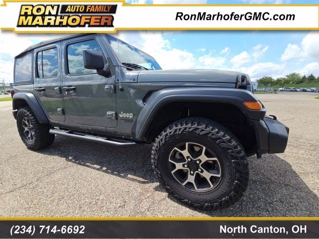 2019 Sting-Gray Clearcoat Jeep Wrangler Unlimited Sport 4X4 SUV