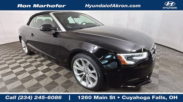 2014 Brilliant Black Audi A5 2.0T Premium AWD Convertible