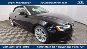 2014 Brilliant Black Audi A5 2.0T Premium AWD Convertible