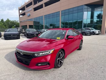 2019 San Marino Red Honda Accord Sedan Sport 1.5T FWD Sedan