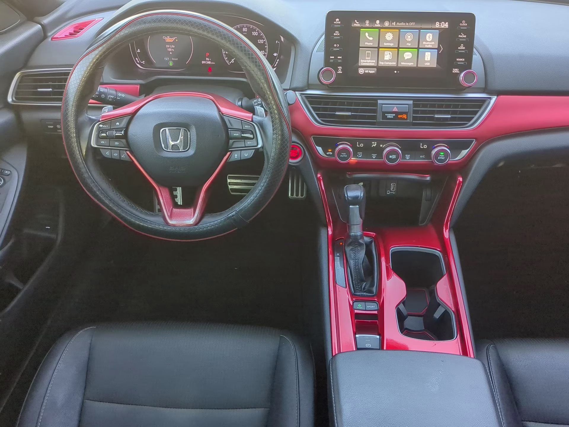2019 San Marino Red Honda Accord Sedan Sport 1.5T FWD Sedan