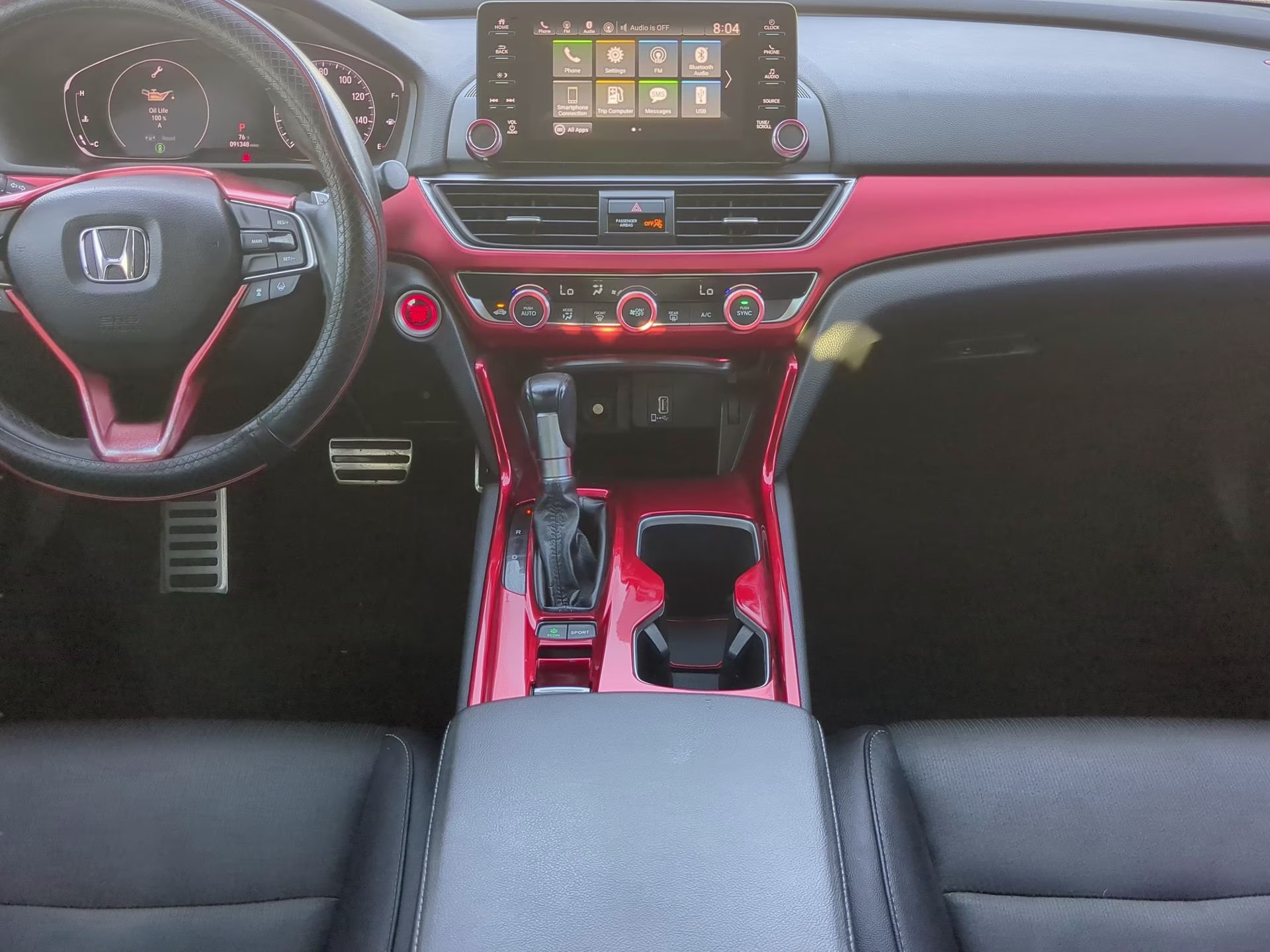 2019 San Marino Red Honda Accord Sedan Sport 1.5T FWD Sedan