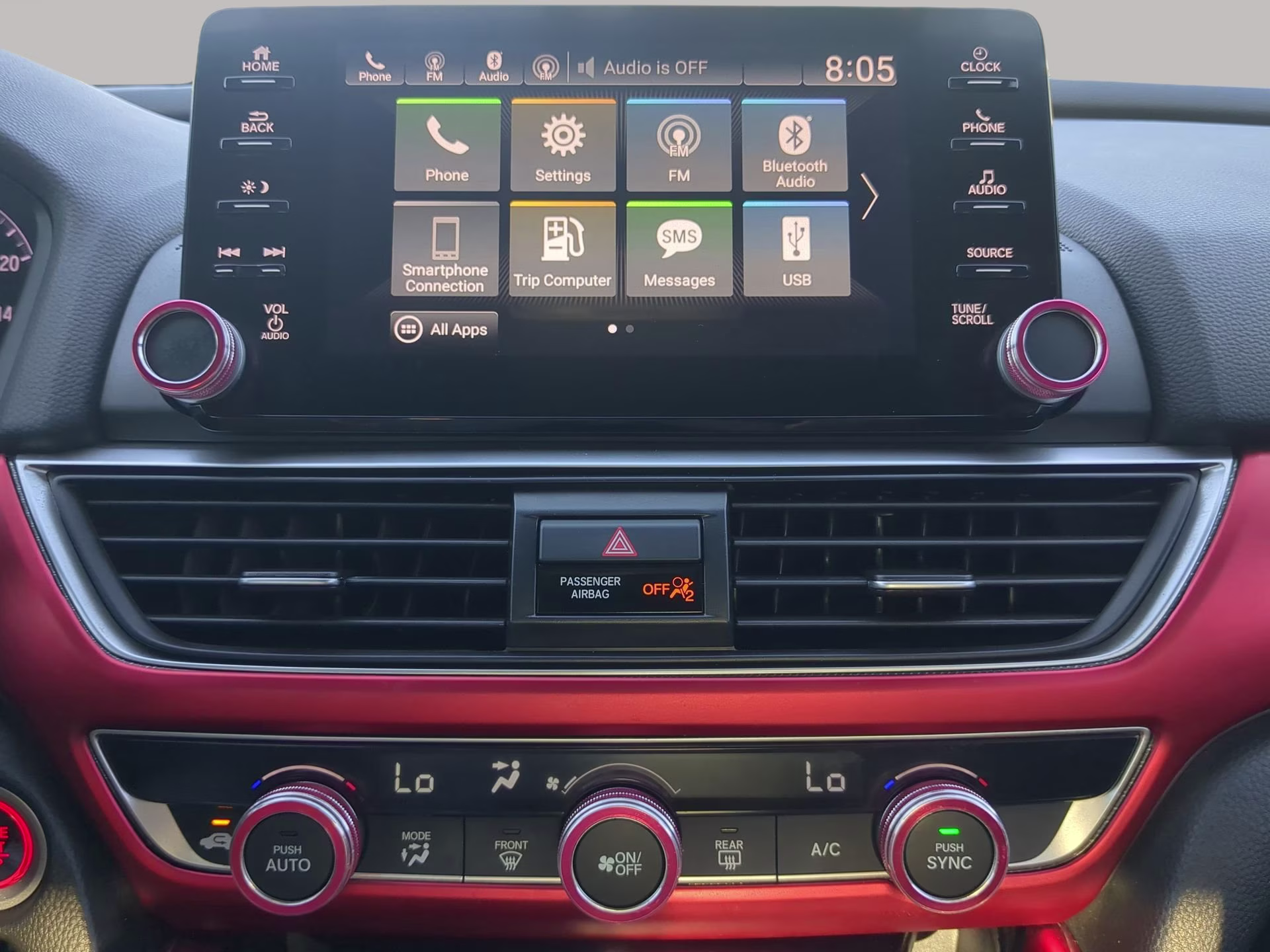 2019 San Marino Red Honda Accord Sedan Sport 1.5T FWD Sedan