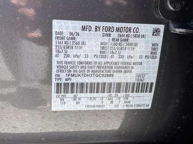 2026 Carbonized Gray Metallic Ford Explorer Active RWD SUV