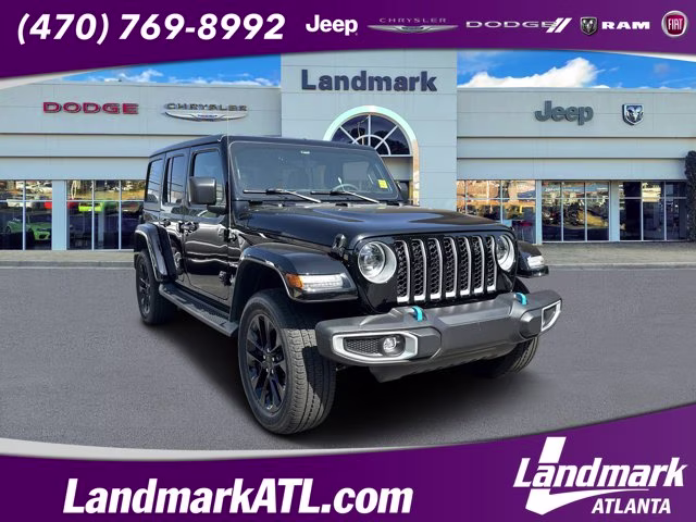 2023 Black Jeep Wrangler 4xe Sahara 4X4 Convertible