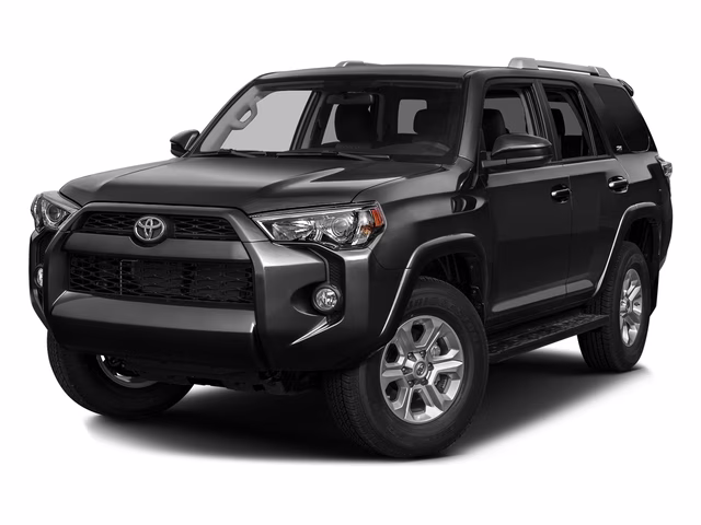 2016 Midnight Black Metallic Toyota 4Runner SR5 4X4 SUV