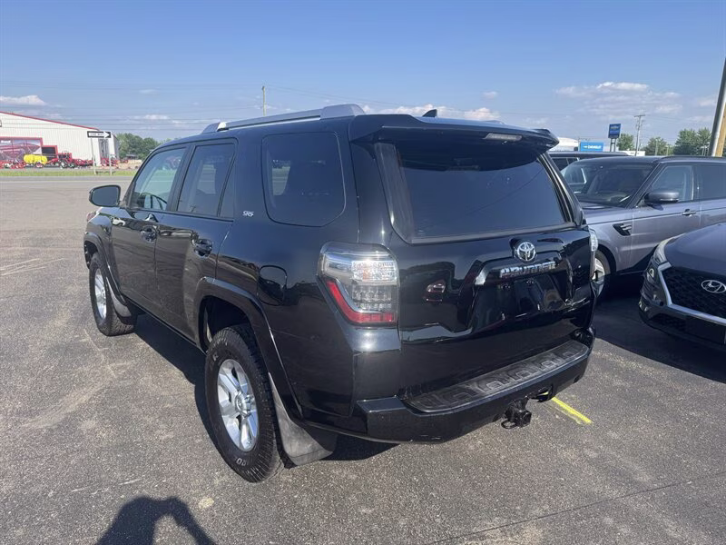 2016 Midnight Black Metallic Toyota 4Runner SR5 4X4 SUV