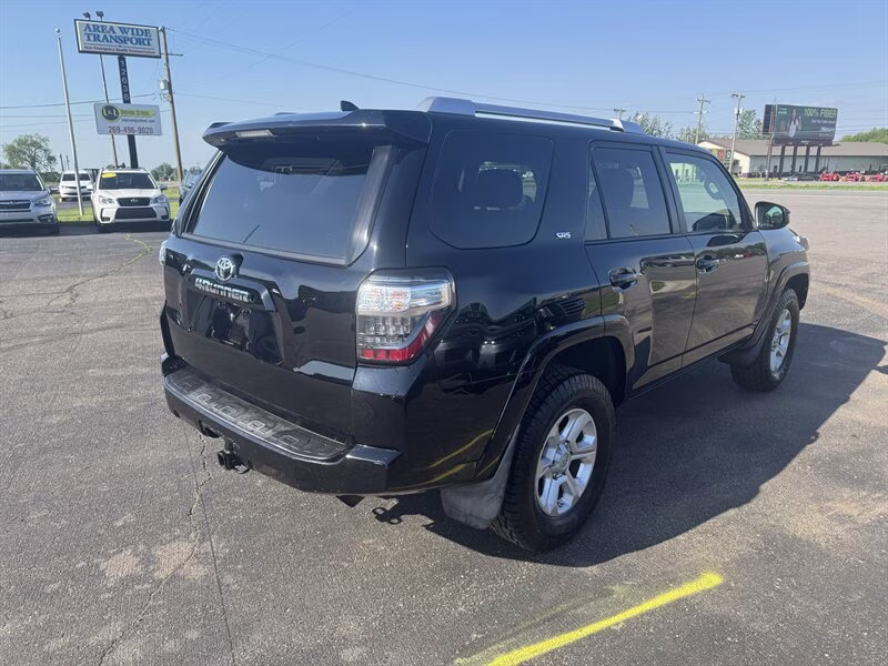 2016 Midnight Black Metallic Toyota 4Runner SR5 4X4 SUV