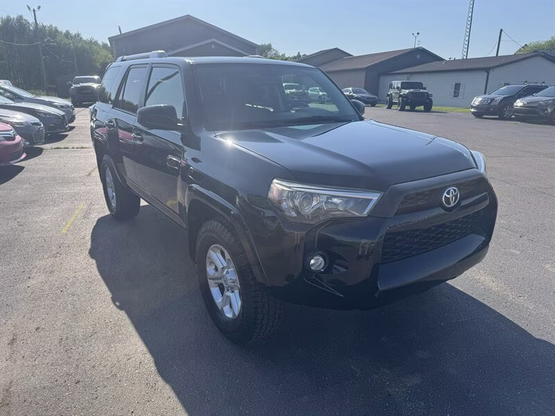 2016 Midnight Black Metallic Toyota 4Runner SR5 4X4 SUV