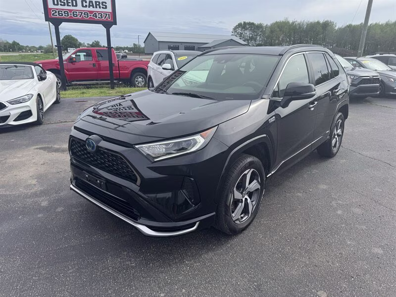 2021 Midnight Black Metallic Toyota RAV4 Prime SE AWD SUV