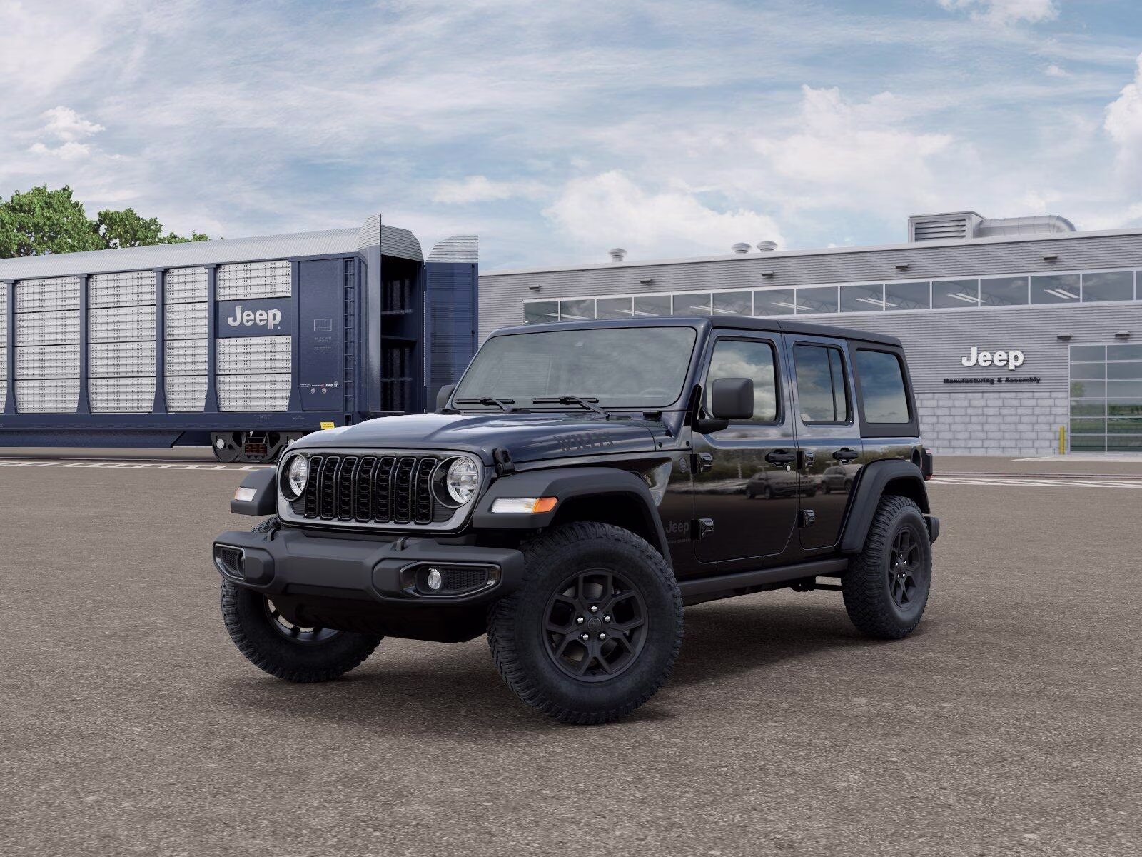 2026 Black Clear Coat Jeep Wrangler Wrangler 4-door Willys 4X4 4-door