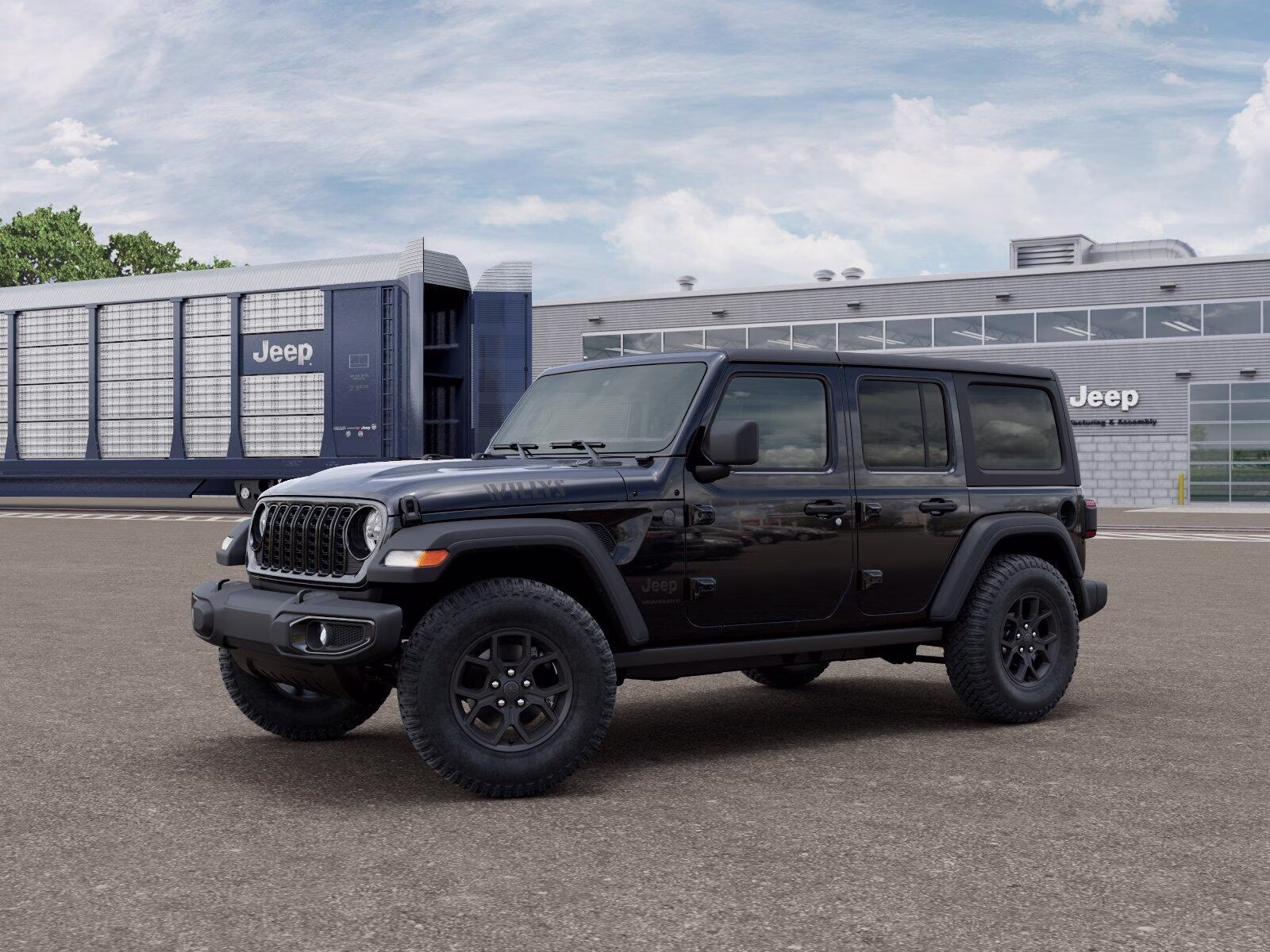 2026 Black Clear Coat Jeep Wrangler Wrangler 4-door Willys 4X4 4-door