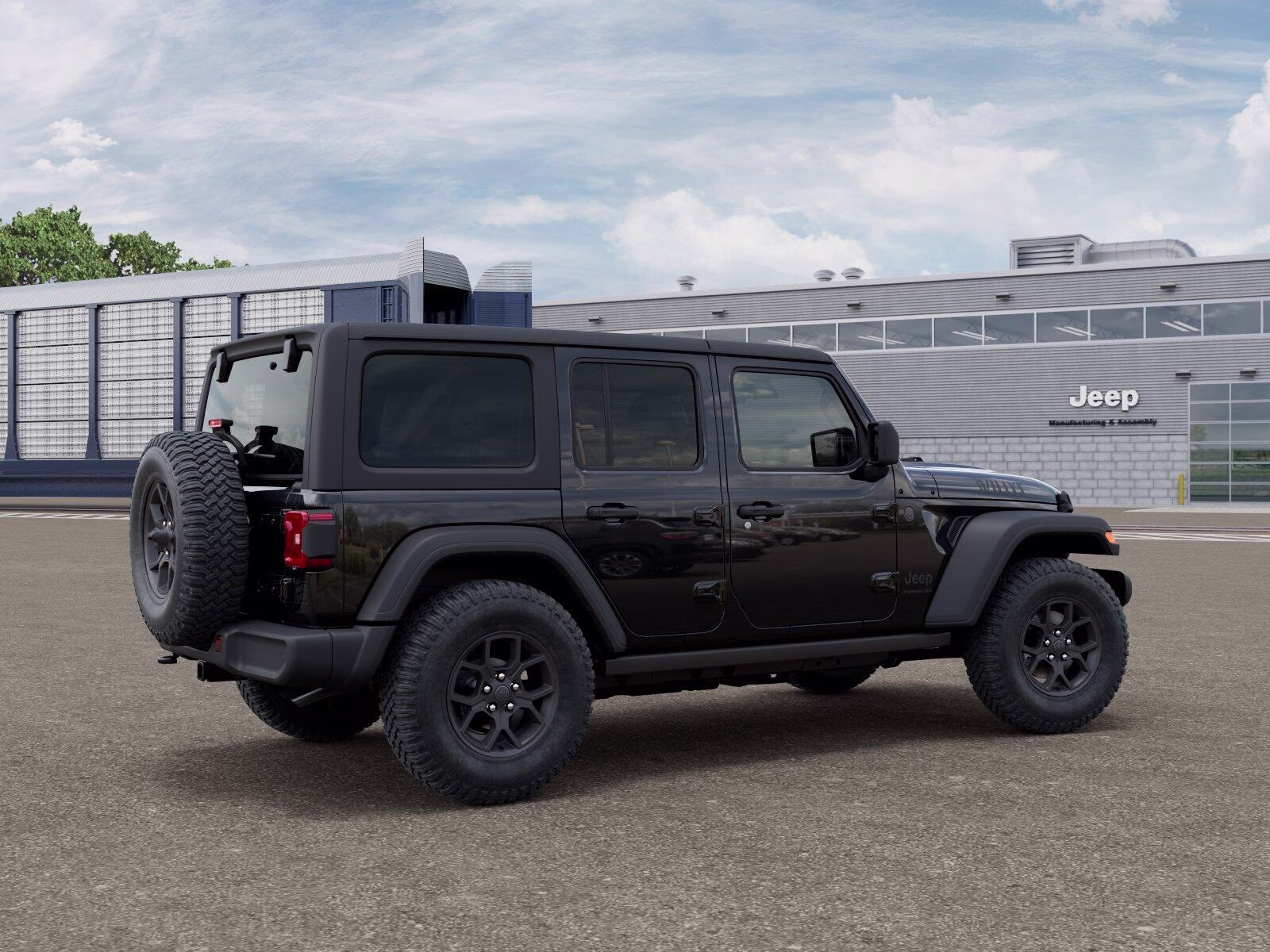 2026 Black Clear Coat Jeep Wrangler Wrangler 4-door Willys 4X4 4-door