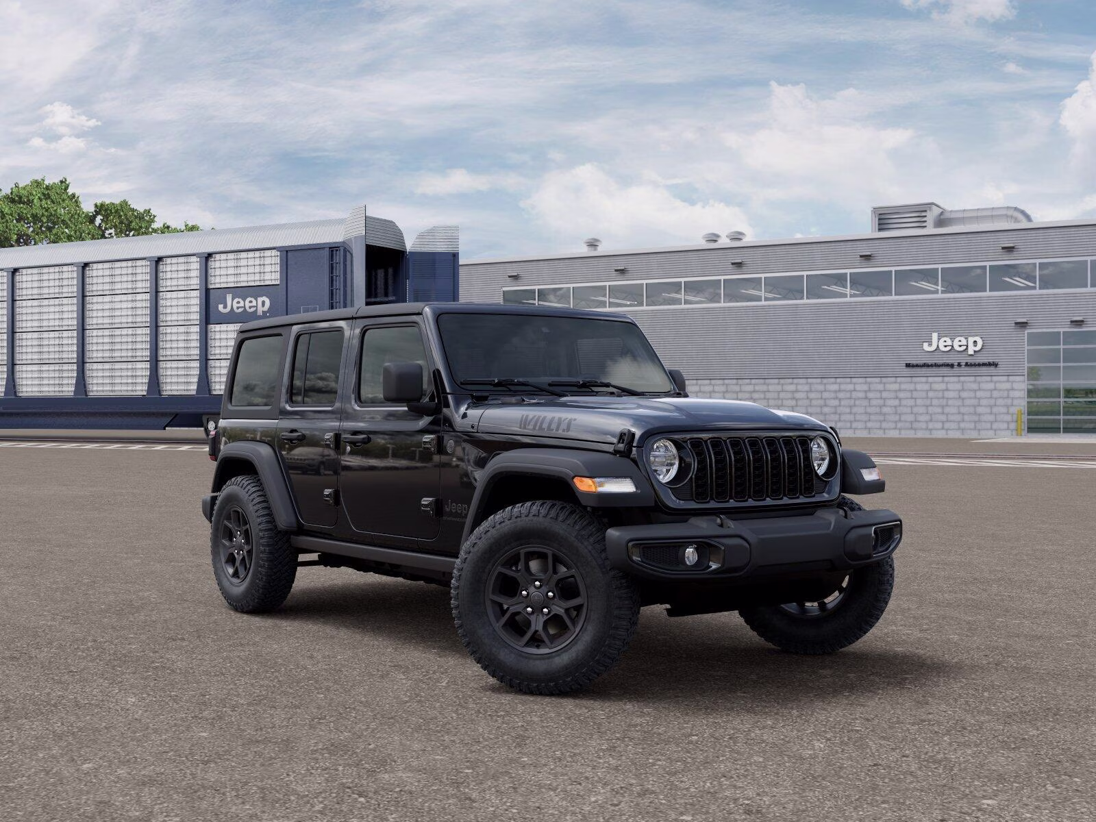 2026 Black Clear Coat Jeep Wrangler Wrangler 4-door Willys 4X4 4-door