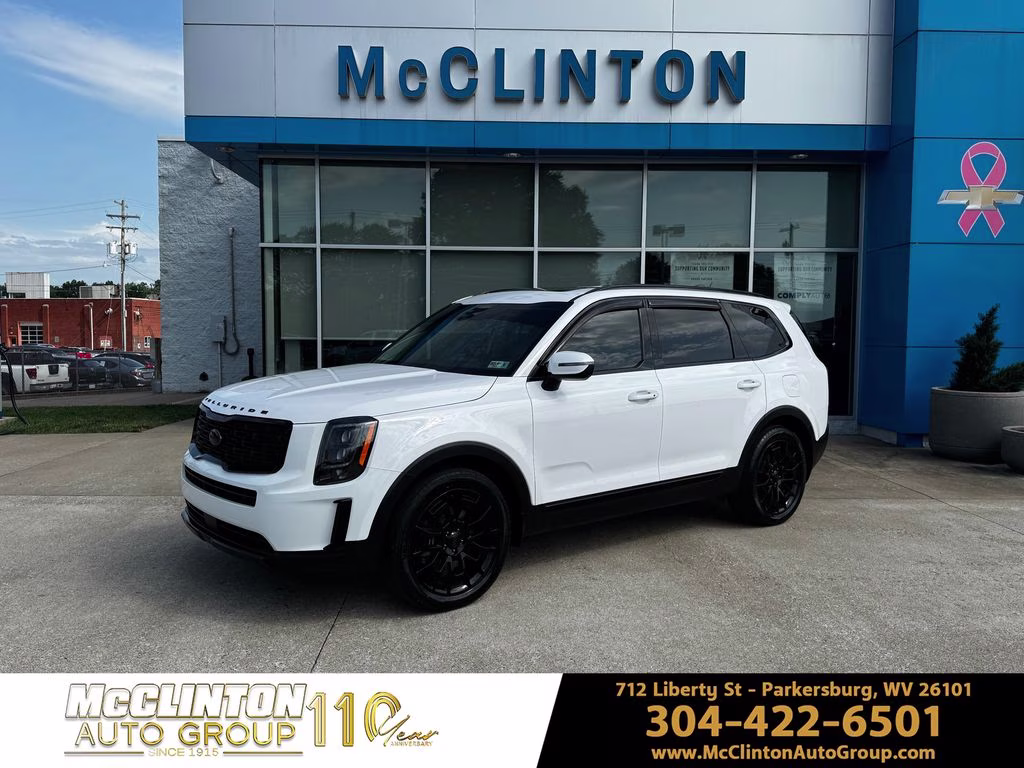 Glacial White Pearl 2021 Kia Telluride EX AWD SUV / Crossover All-Wheel Drive 8-Speed Automatic