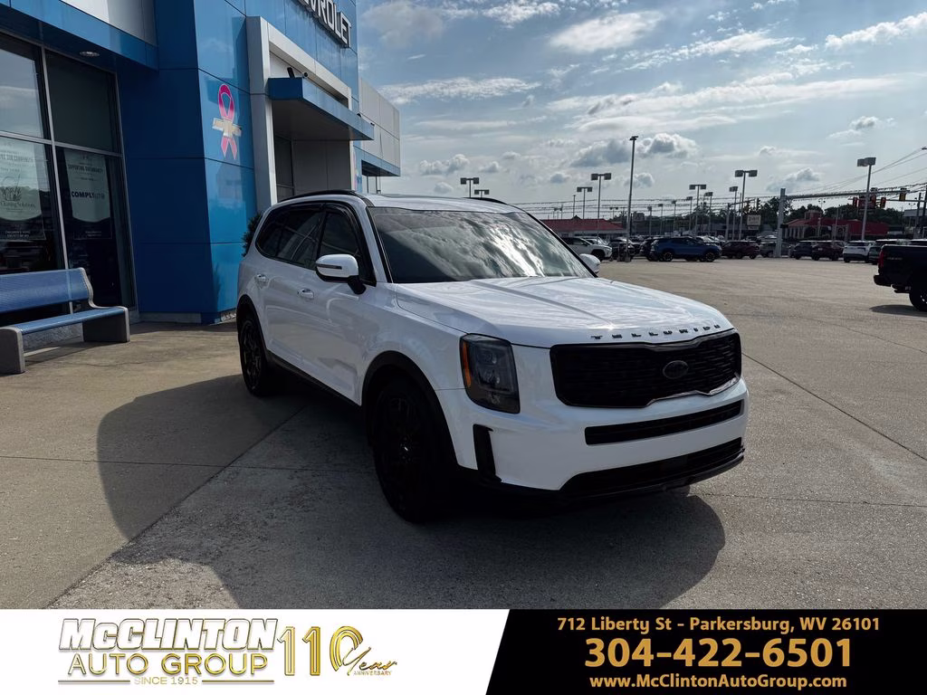 2021 Glacial White Pearl Kia Telluride EX AWD SUV