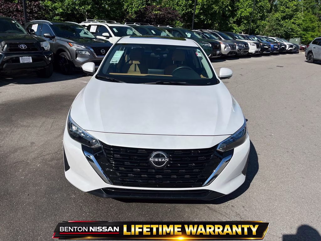 2025 Aspen White Tricoat Nissan Sentra SV FWD Sedan