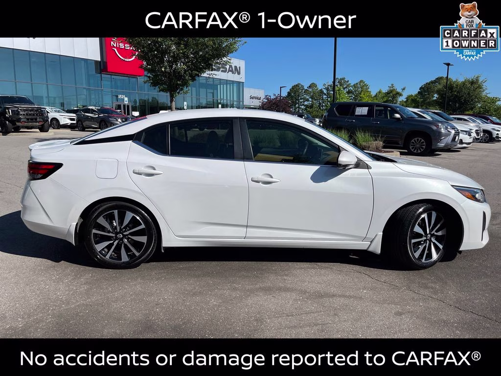 2025 Aspen White Tricoat Nissan Sentra SV FWD Sedan