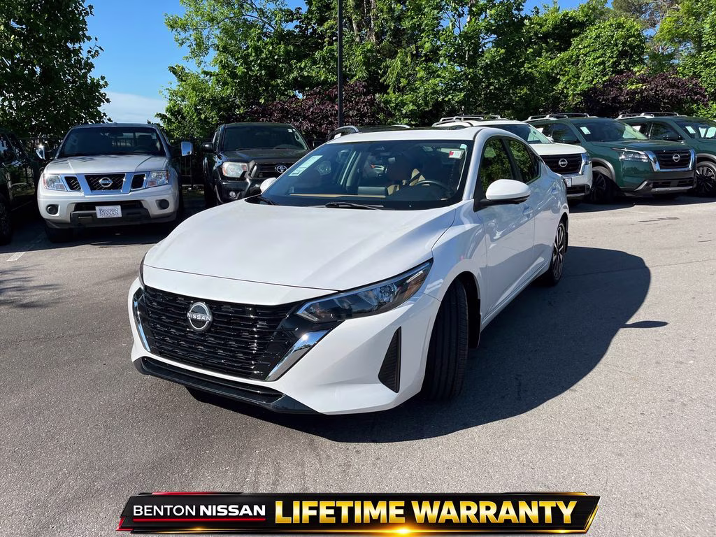 2025 Aspen White Tricoat Nissan Sentra SV FWD Sedan