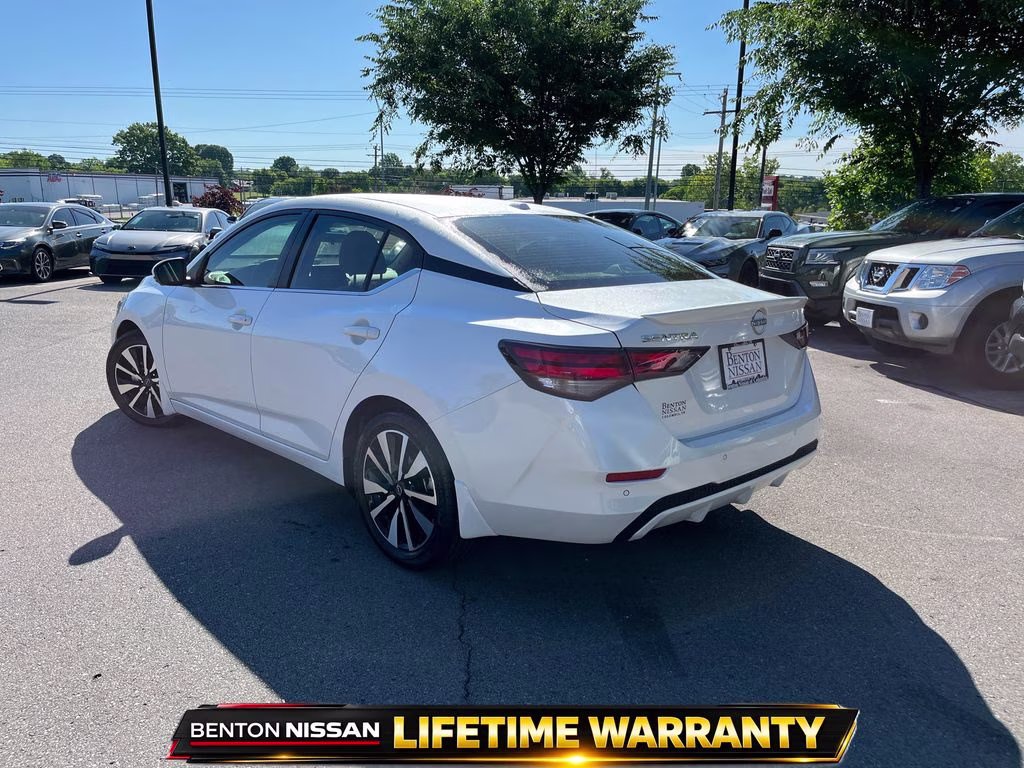 2025 Aspen White Tricoat Nissan Sentra SV FWD Sedan