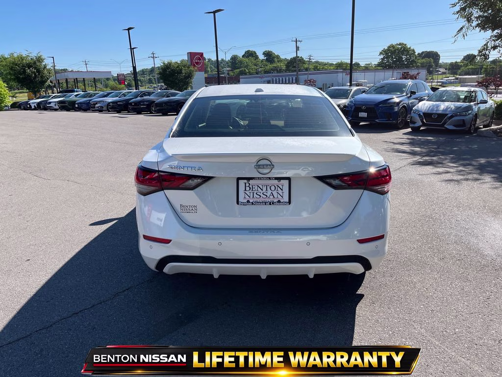 2025 Aspen White Tricoat Nissan Sentra SV FWD Sedan