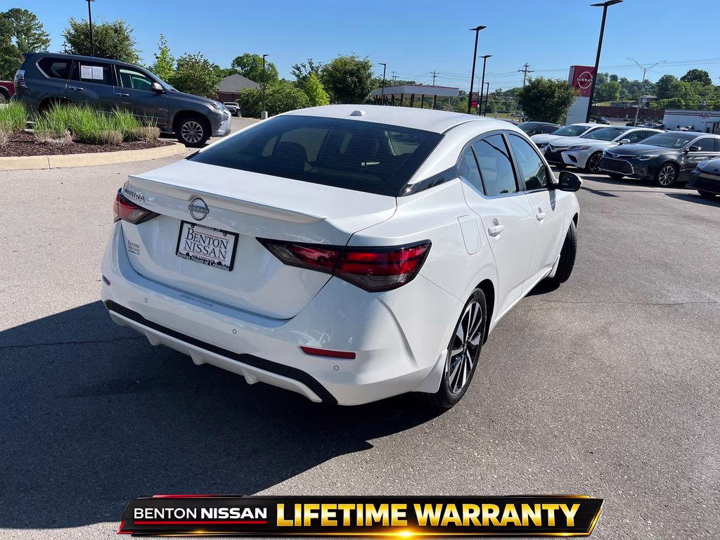 2025 Aspen White Tricoat Nissan Sentra SV FWD Sedan