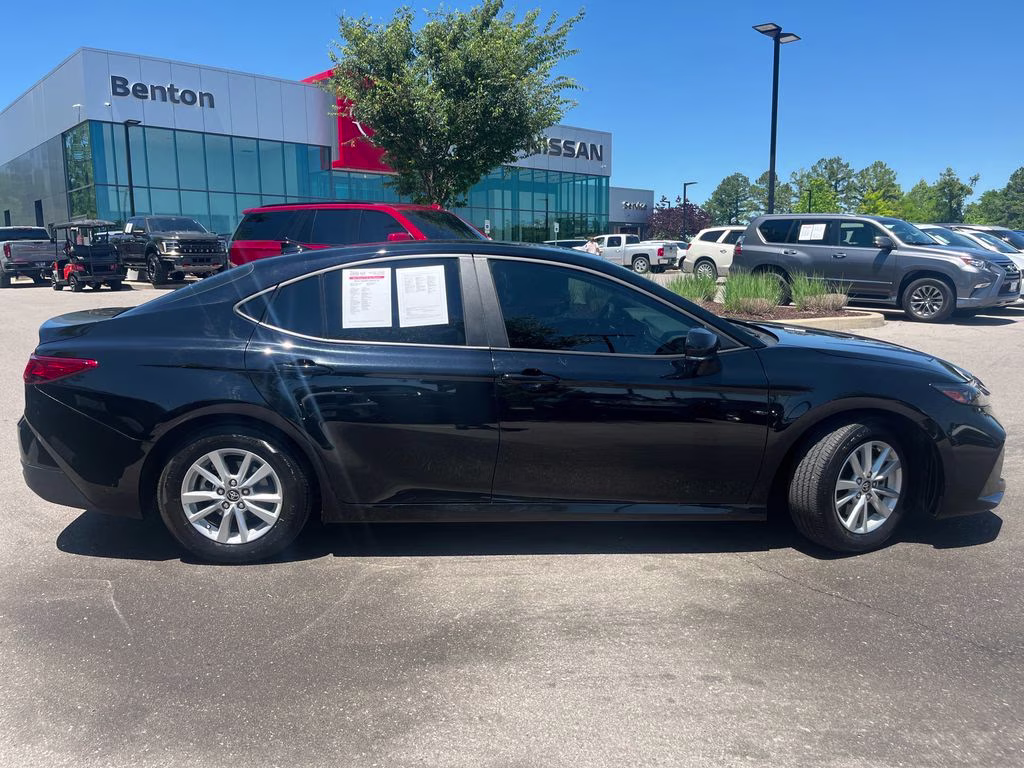 2025 Midnight Black Metallic Toyota Camry LE FWD Sedan