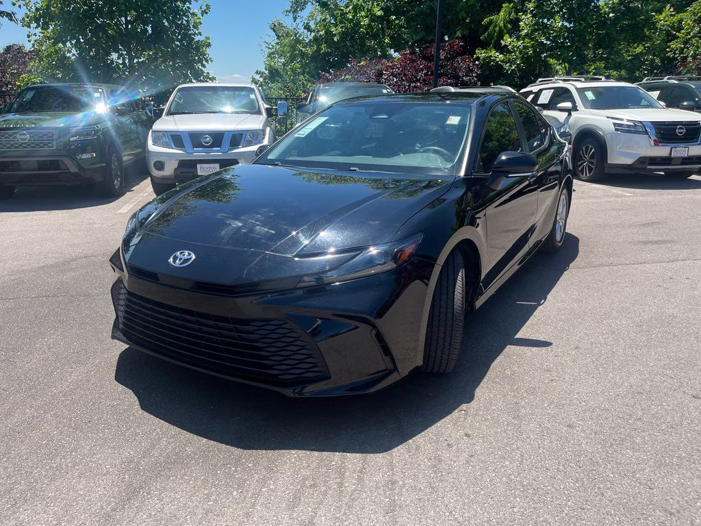 2025 Midnight Black Metallic Toyota Camry LE FWD Sedan