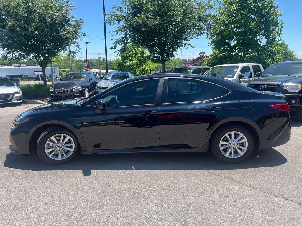 2025 Midnight Black Metallic Toyota Camry LE FWD Sedan