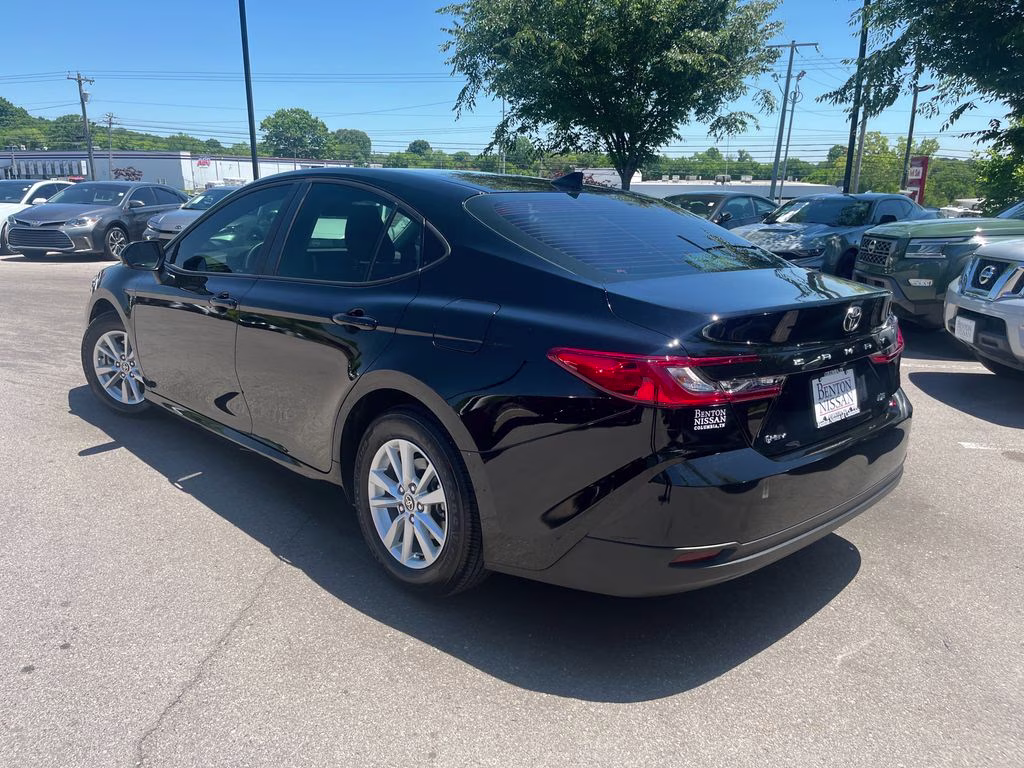 2025 Midnight Black Metallic Toyota Camry LE FWD Sedan