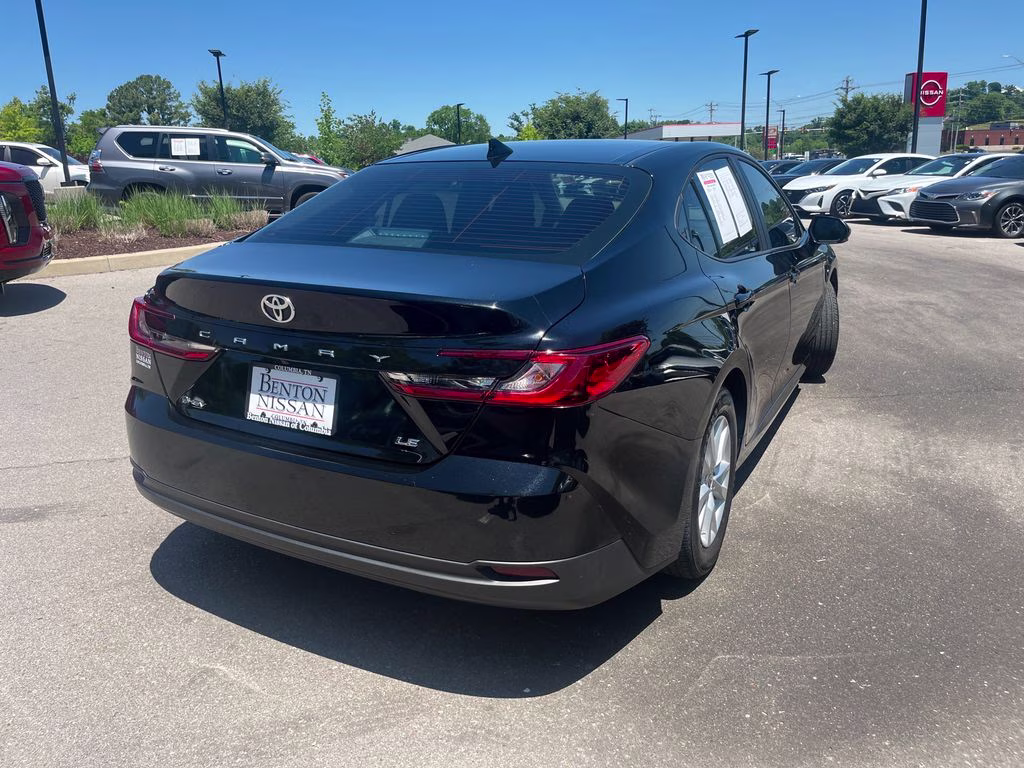 2025 Midnight Black Metallic Toyota Camry LE FWD Sedan