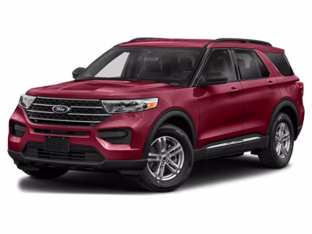 2021 Red Ford Explorer XLT 4X4 SUV