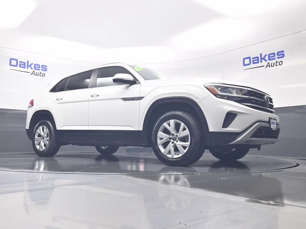 2020 Pure White Volkswagen Atlas Cross Sport 2.0T S AWD SUV