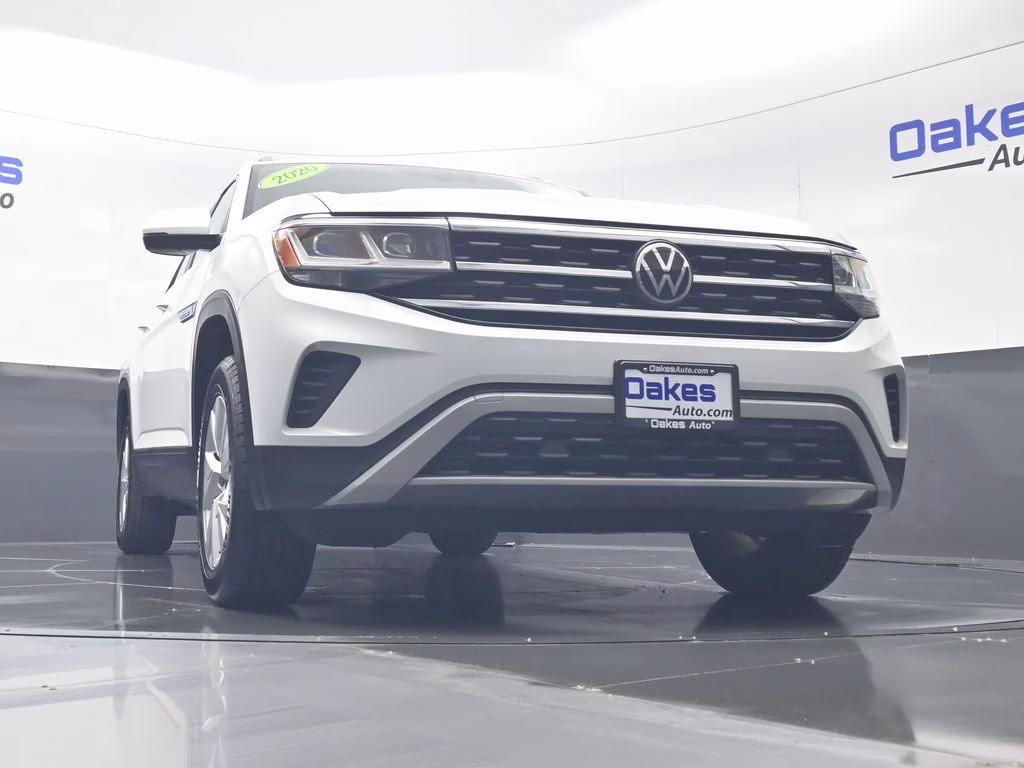 2020 Pure White Volkswagen Atlas Cross Sport 2.0T S AWD SUV