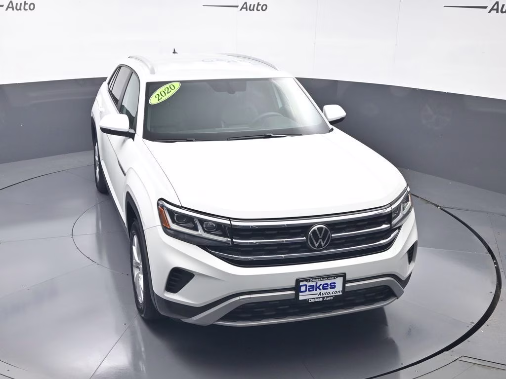 2020 Pure White Volkswagen Atlas Cross Sport 2.0T S AWD SUV