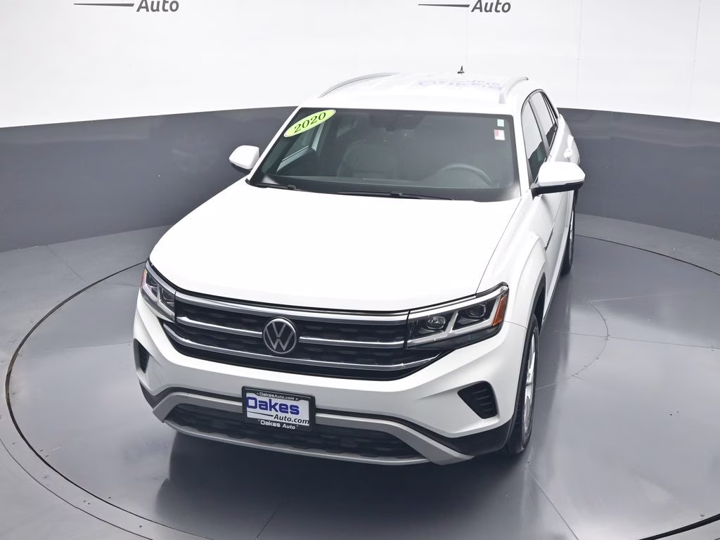 2020 Pure White Volkswagen Atlas Cross Sport 2.0T S AWD SUV